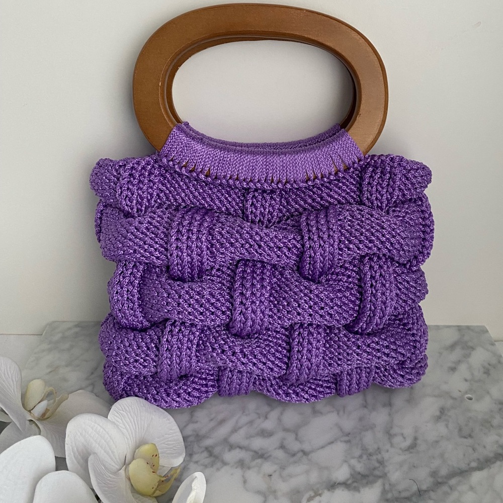 Mini crochet bag💜🧶